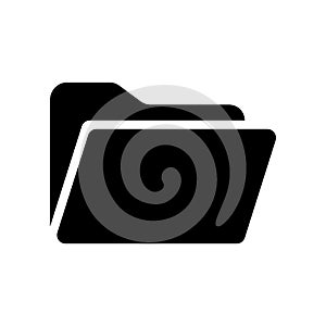 Folder icon flat vector illustration design