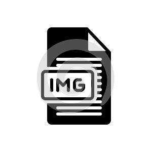 Black solid icon for Folder, file and type