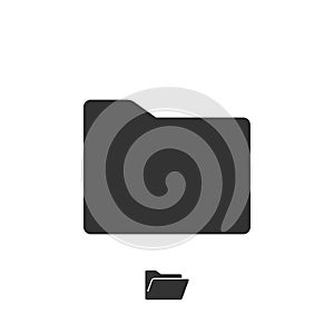 Folder Icon Logo Template Illustration Design. Vector EPS 10