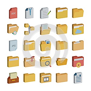 Folder Icon set every sing icon can easily modify or edit
