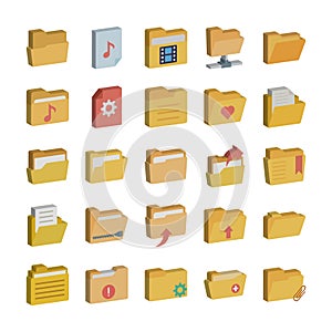 Folder Icon set every sing icon can easily modify or edit