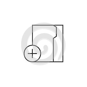 Outline icon - Folder