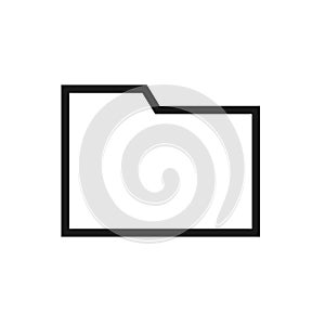 Folder Icon Vector Illustration. Flat Folder Icon Sign