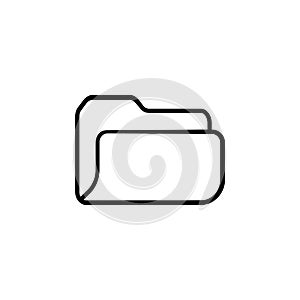 Folder icon. vector illustration symbol