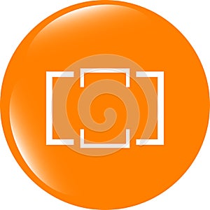 Folder icon web button with map isolated on white