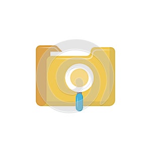 Folder vector flat color icon