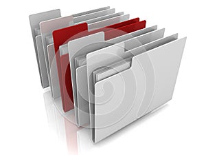 Folder icons row with one selected