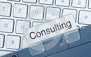 Folder labeled Consulting