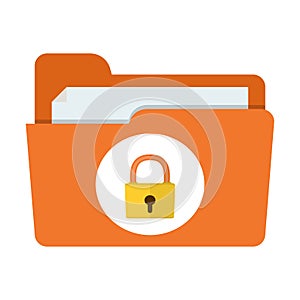 Folder lock icon