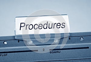 Folder marked procedures