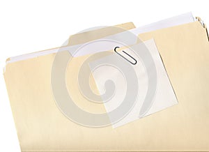 Folder and Note Isolated