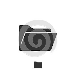 Folder Open Icon Logo Template Illustration Design. Vector EPS 10