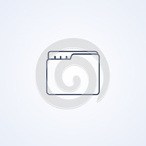 Folder, organizer, vector best gray line icon