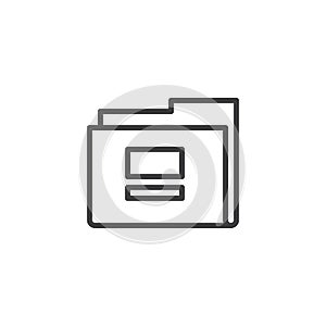 Folder outline icon