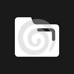 Folder pixel dark mode glyph ui icon