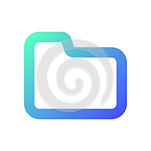 Folder pixel perfect gradient linear ui icon
