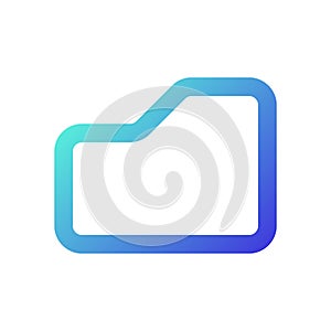 Folder pixel perfect gradient linear ui icon