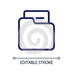 Folder pixel perfect linear ui icon