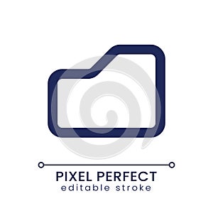 Folder pixel perfect linear ui icon