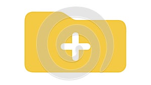 Folder Plus Icon, Add New File Document, vector design Generative AI