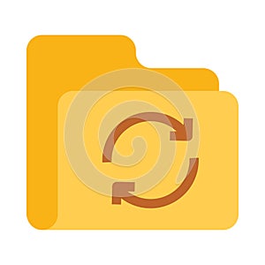 Folder reload color VECTOR icon