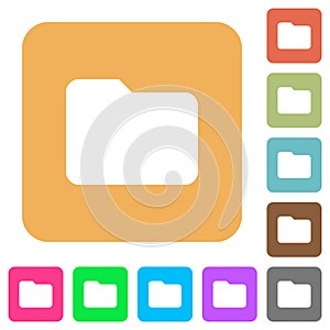 Folder rounded square flat icons