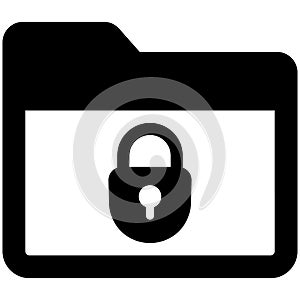 folder security Isolated Vector icon which can easily modify or edit