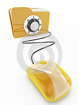 Folder security and mouse concept