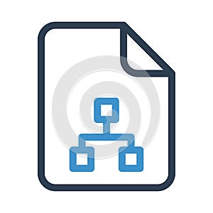 Folder share line icon