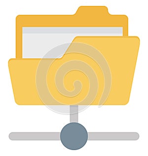 Folder, share Isolated which can be easily edit or modified