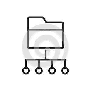 Folder Share Network Icon
