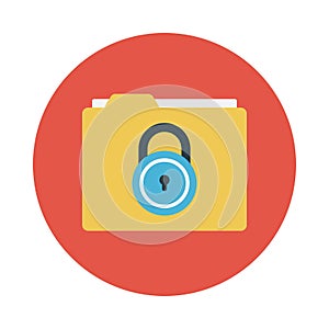 Folder sharing reception  vector flat icon