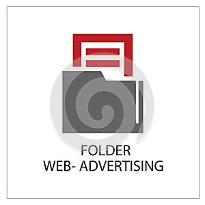 Folder Simpel Logo Icon Vector Ilustration