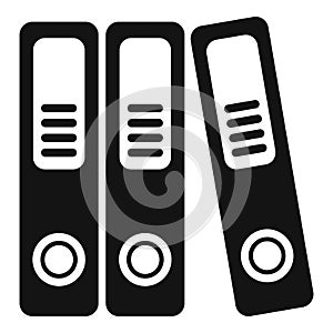 Folder stack icon simple vector. Balance folder