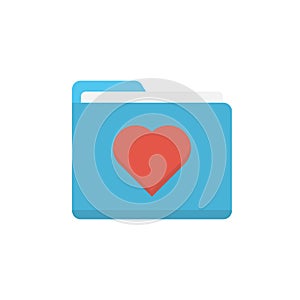 Folder vector color flat icon