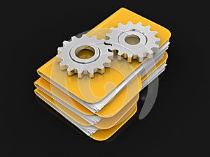 Folders and files with Cogwheels