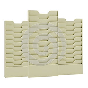 Folders isolated on white