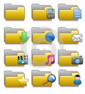 Folders Set - Computer Applications Folders 04