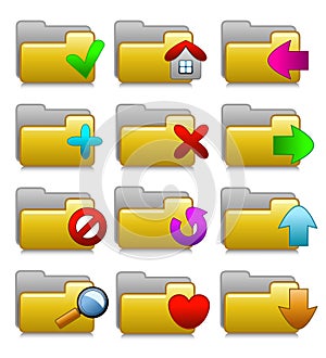 Folders Set - Web Media Applications Folders 02