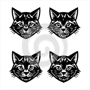 This Foldex illustration in refined vector style features a charming folded-ear cat.