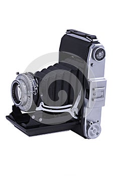 Folding bellows camera, isolated