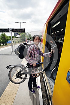 Folding bicycle on a Public Transport