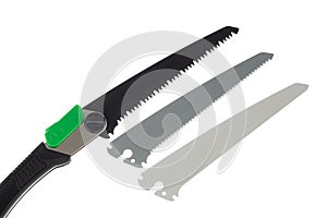 Folding handsaw and replaceable blades