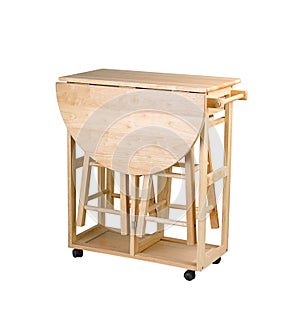 Folding and movable table