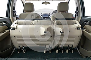 Folding seats and a cargo space photo