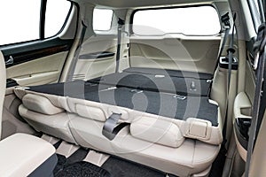 Folding seats and a cargo space photo