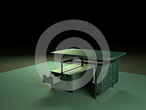 Folding table 3d model-4