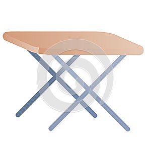 Folding table for camping and for giving, isolated object on a white background,