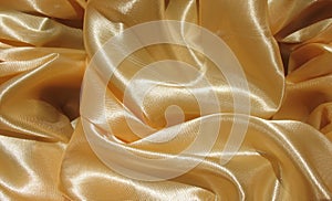 The folds of silk fabric