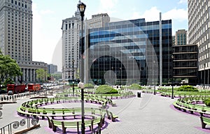 Plaza de la ciudad en nuevo la ciudad 